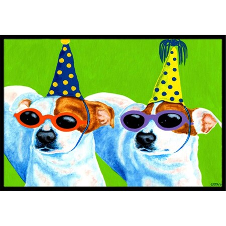 Carolines Treasures Party Animals Jack Russell Terriers Indoor or Outdoor Mat- 18 x 27 AMB1441MAT